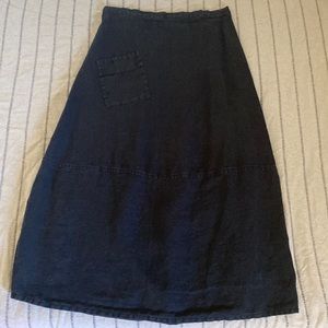 Flax Midi Skirt S